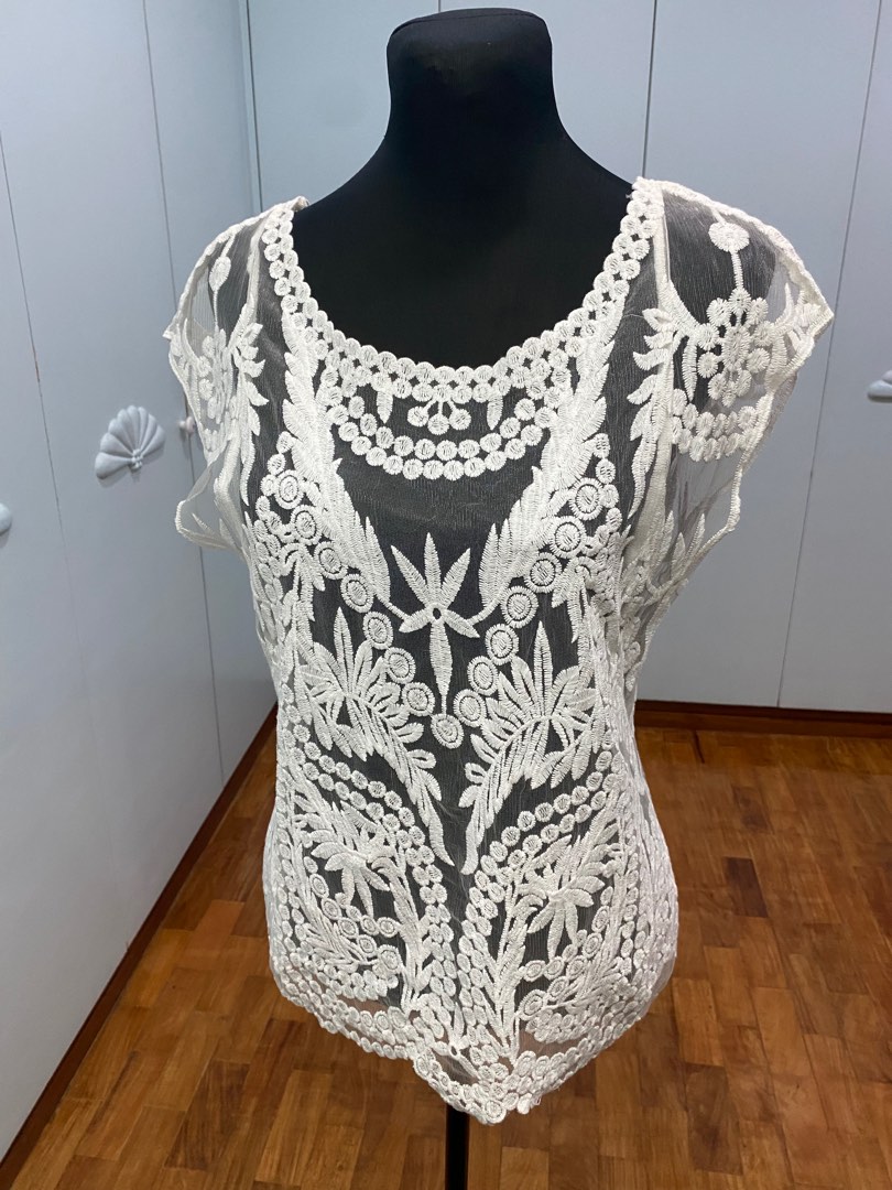 White Embroidered Shirt main image 0