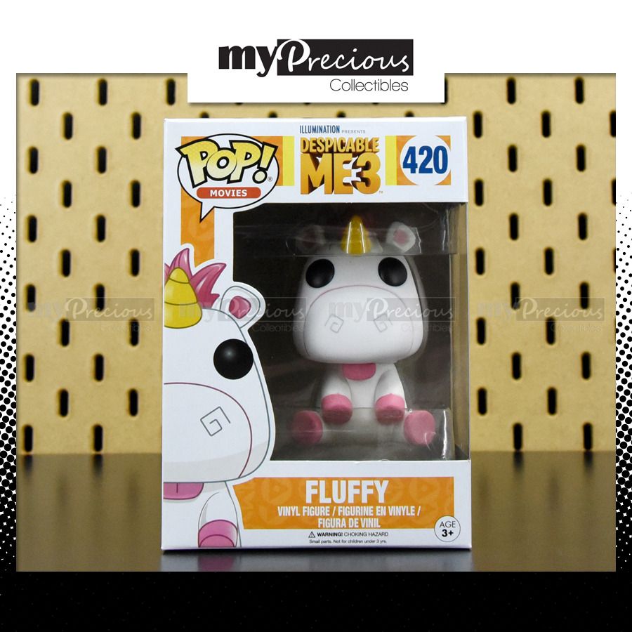 Funko Pop Movies Despicable Me 3 420 Fluffy Unicorn Vaulted Pop Vinyl Minions