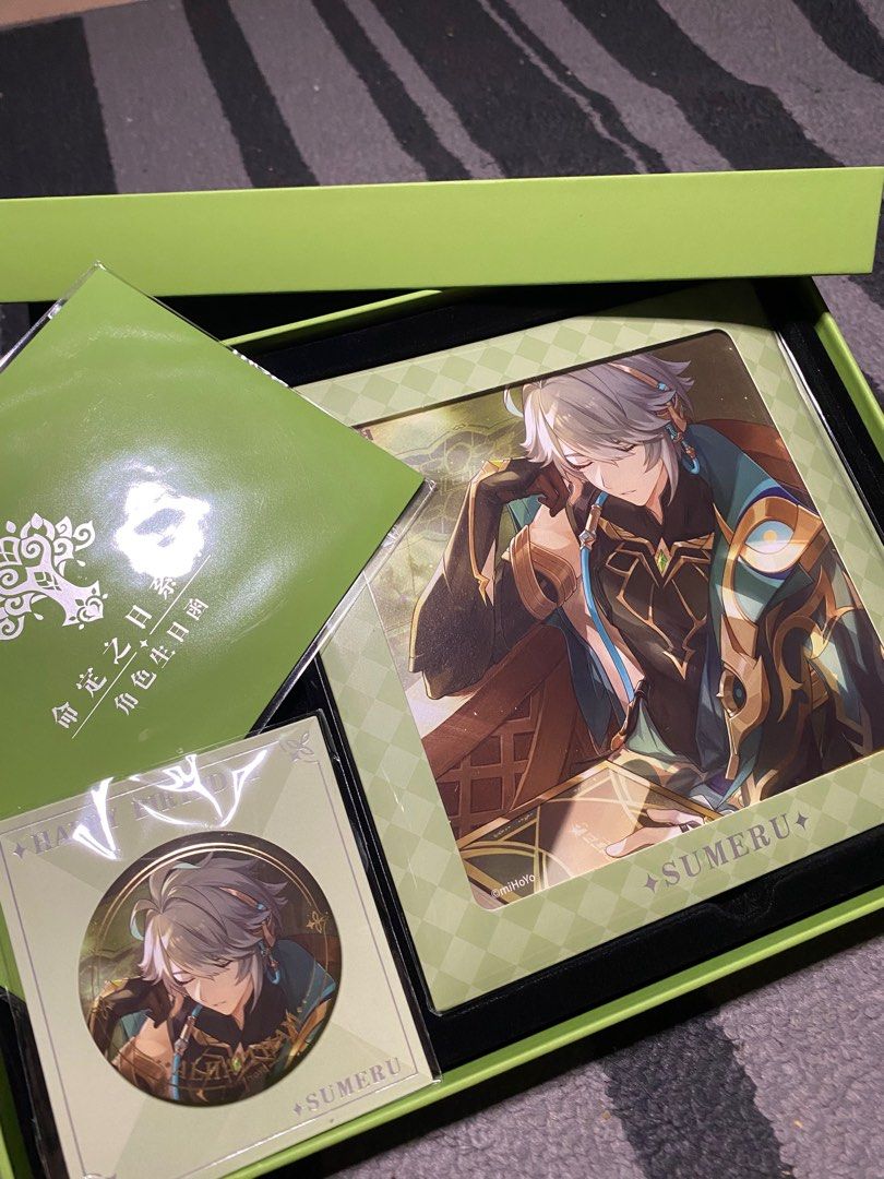 Genshin Official Birthday Kit /Alhaitham/Xiao/Ayato, Hobbies & Toys