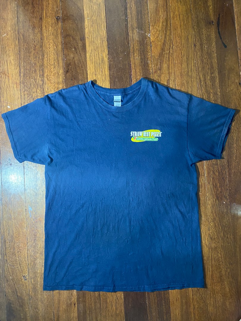Gildan Straw Hat Pizza, Men's Fashion, Tops & Sets, Tshirts & Polo