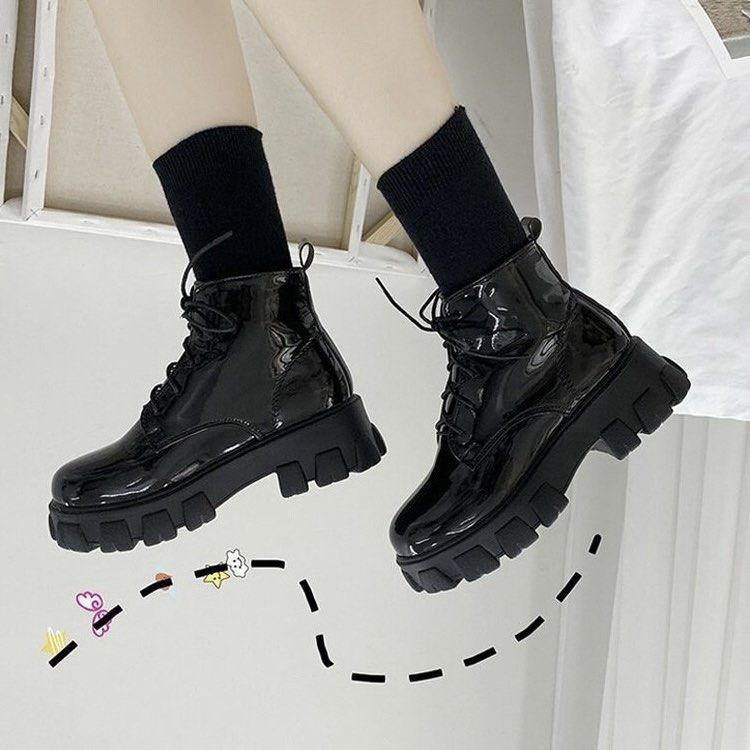 Glossy boots