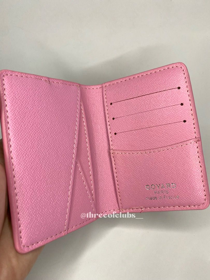 Goyard Saint Marc Card Holder in Pink, Luxury, Bags & Wallets on Carousell
