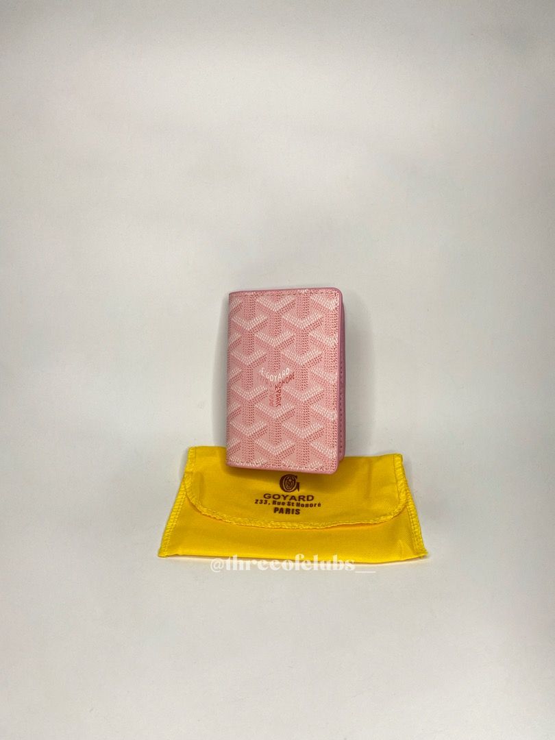 Goyard card holder pink 2025