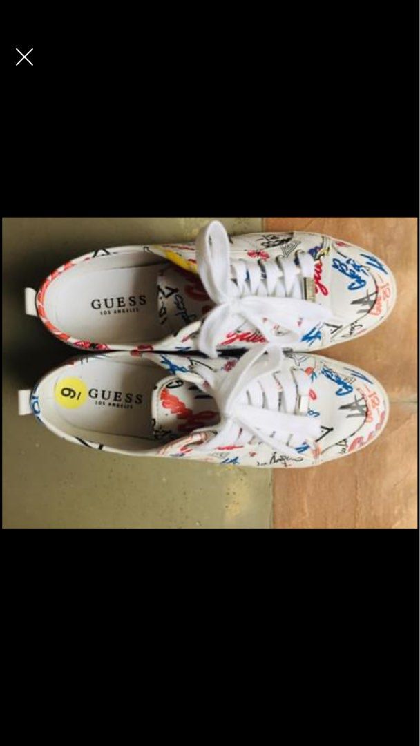 Guess graffiti sneakers best sale