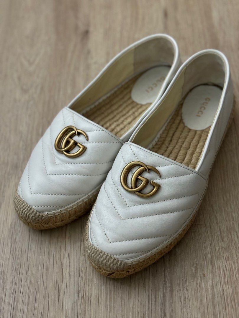 White gucci hotsell espadrilles