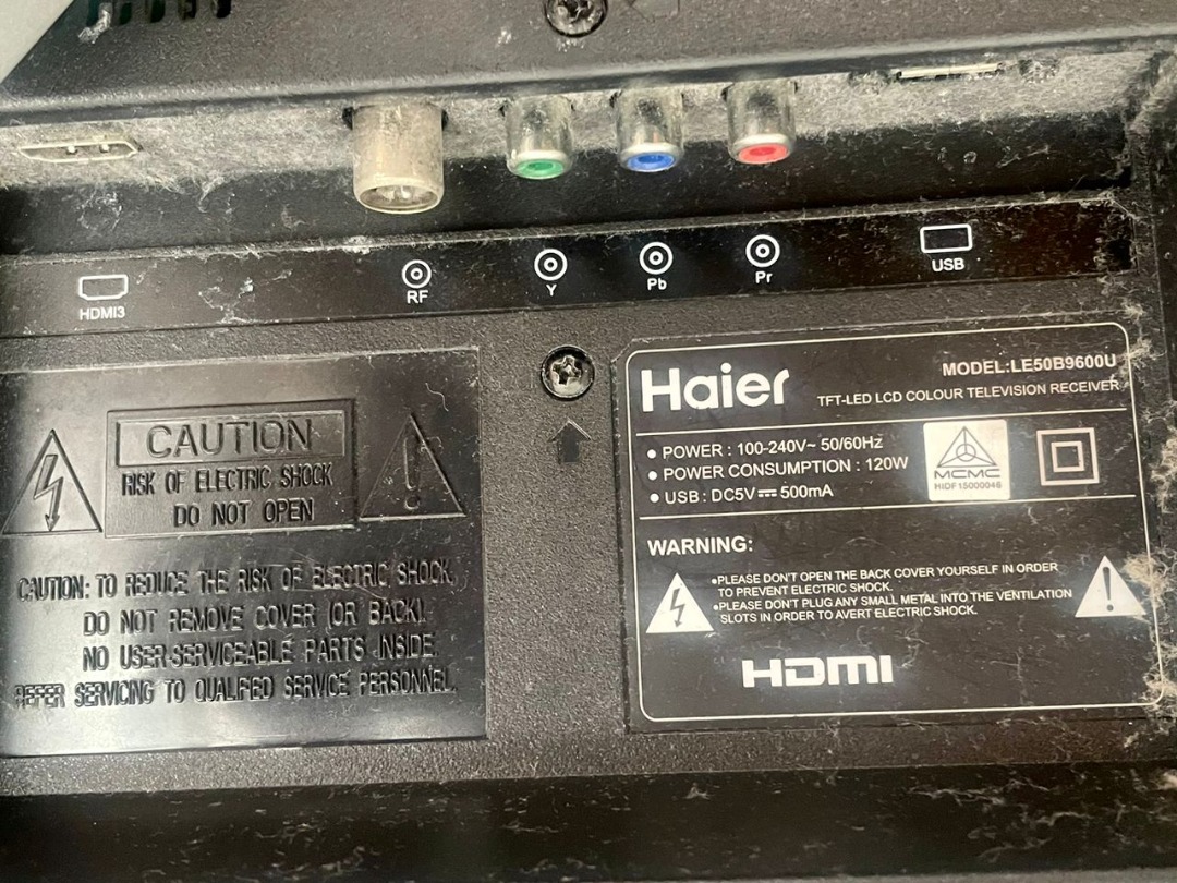 Haier tv spare part model LE50B9600U, TV & Home Appliances, TV