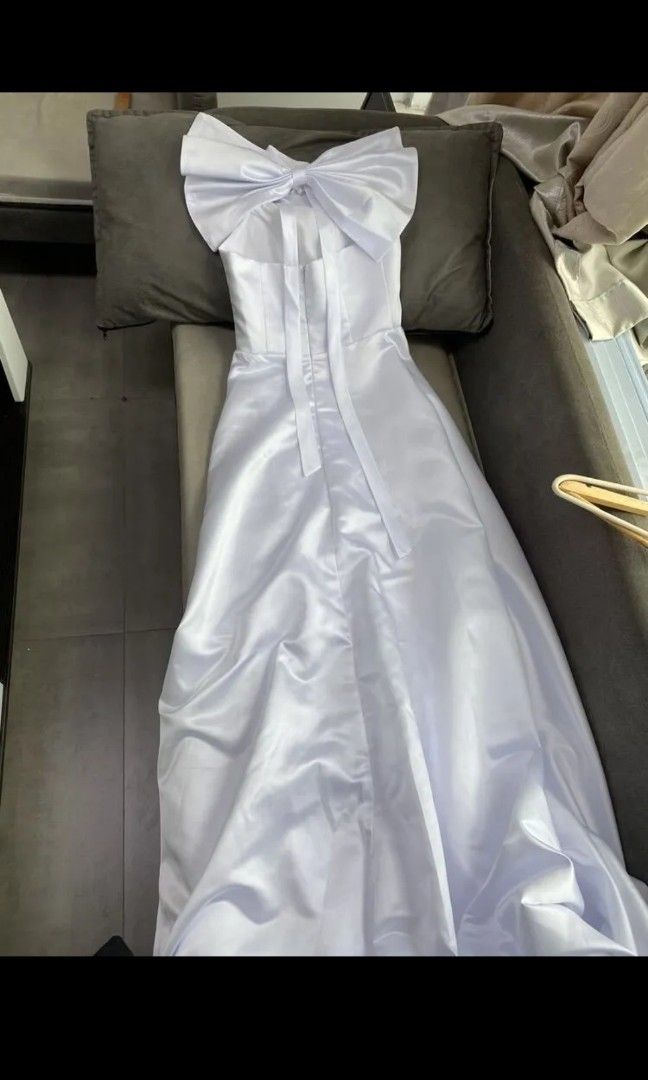 White mikado dress best sale