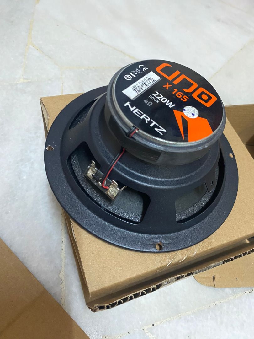 Hertz X 165 6.5inch Uno Series 2 Way Car Speakers Auto