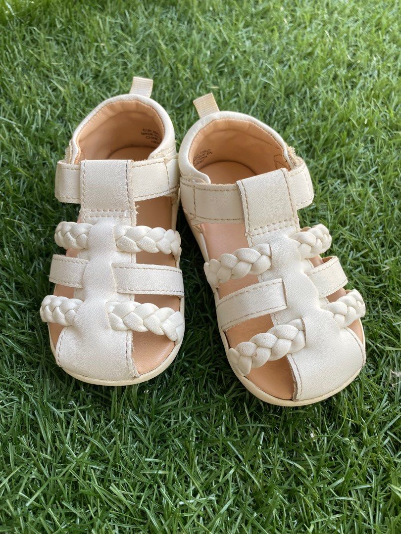 H M baby girl white sandals