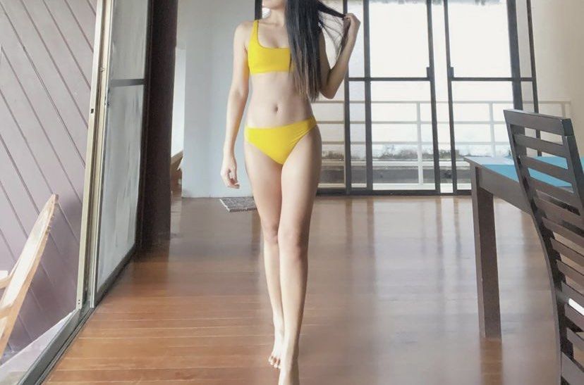 H&m yellow bathing suit clearance