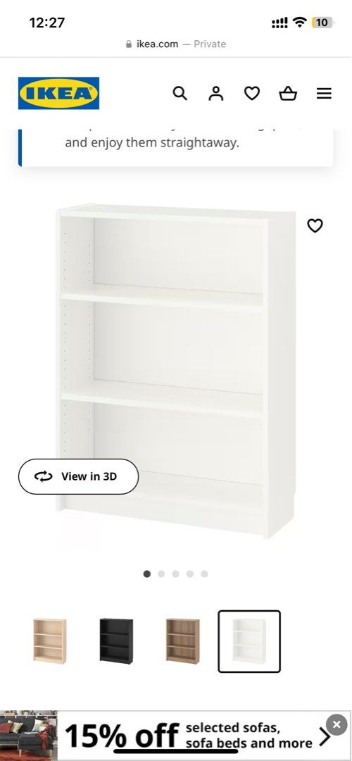 IKEA Billy Book Shelf, Furniture & Home Living, Furniture