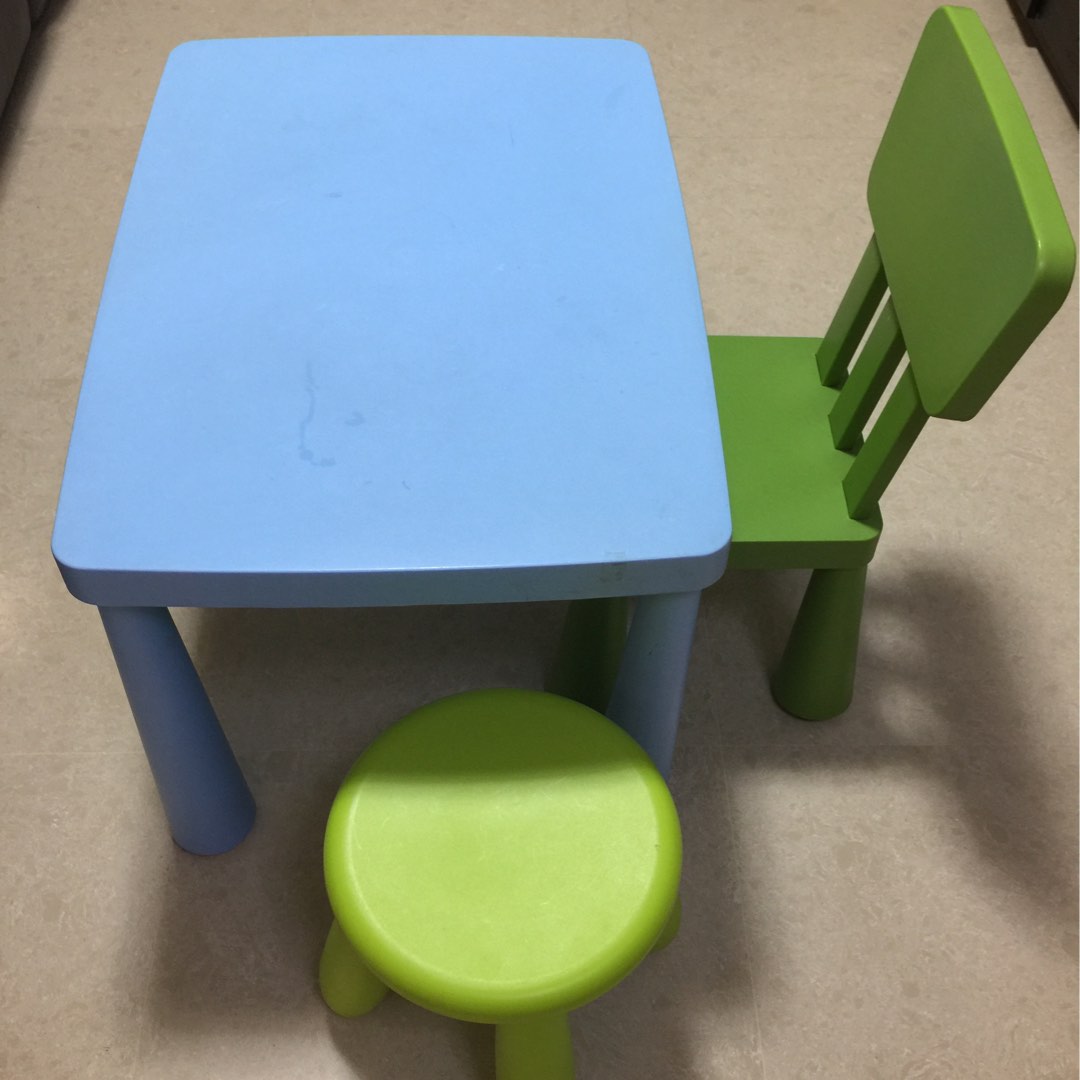 IKEA children Stool chair and table, Babies & Kids, Baby Nursery & Kids
