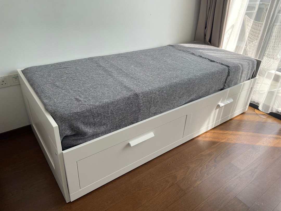 IKEA daybed + 2 mattresses, Furniture & Home Living, Furniture, Bed