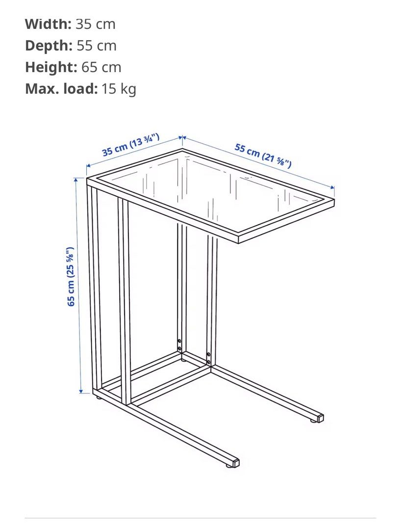 IKEA side table, Furniture & Home Living, Furniture, Tables & Sets on