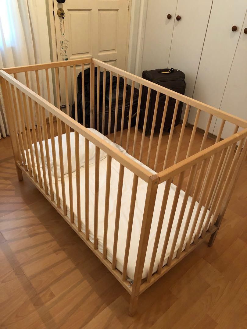 Ikea cot mattress cover top