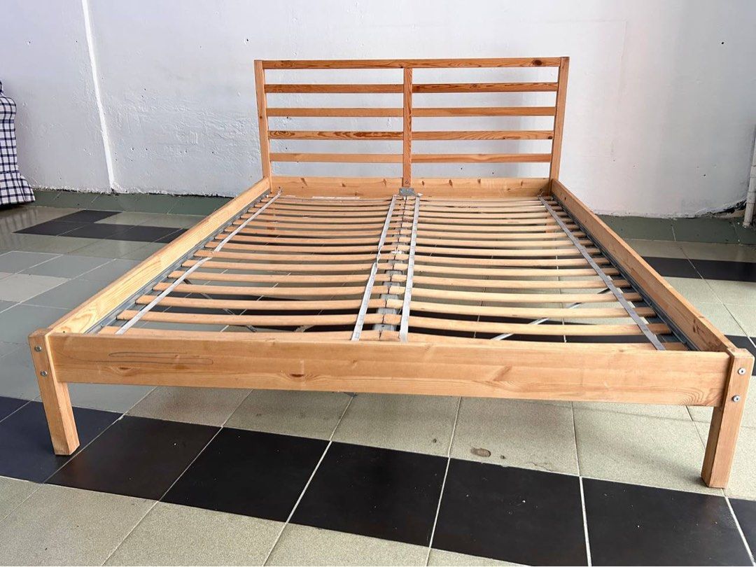 Ikea TARVA queen bed frame ONLY NO MATTRESS