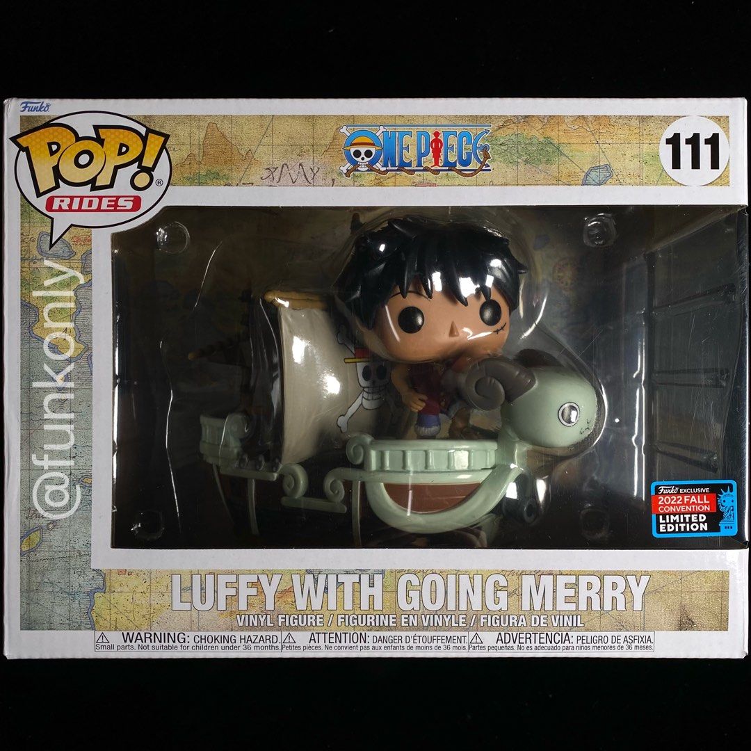 Funko Pop! Rides One Piece Luffy with Going Merry 2022 NYCC Exclusive  Figure #111