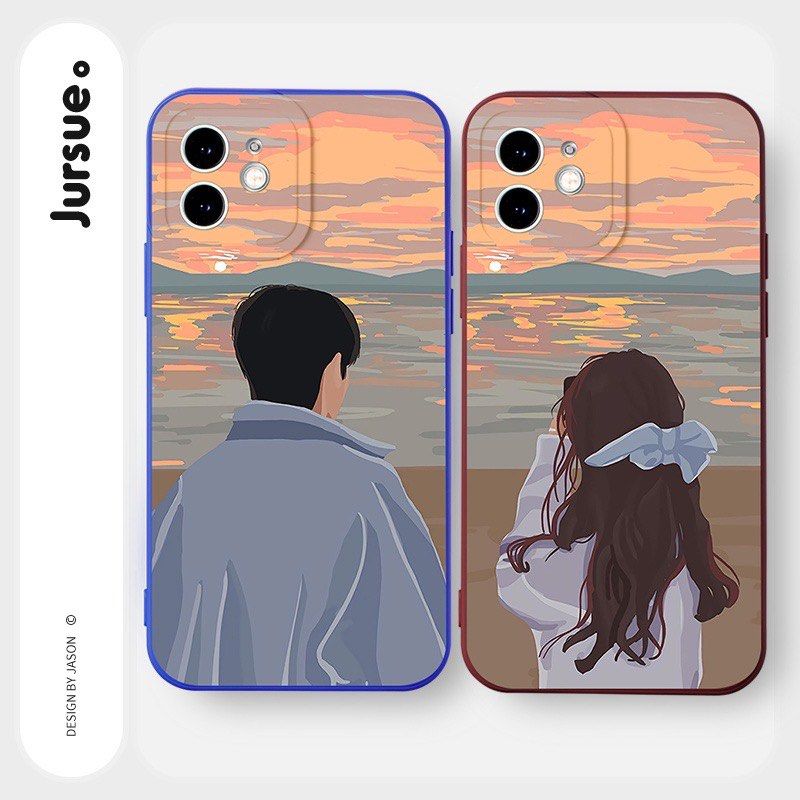 Glass Case Mobile Cover Design For Couple Cute Couple Mobile
