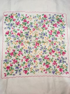 KENZO Floral Scallop Handkerchief