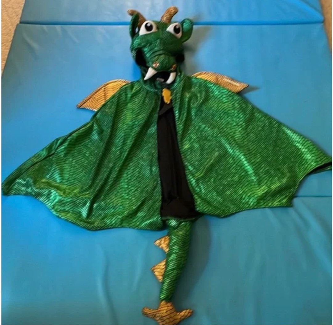 Souza Triceratops Dragon Costume Cape - 4–7 yrs