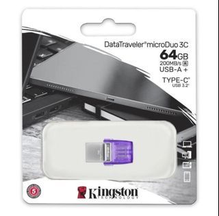 Kingston 金士頓 64GB DTDUO3CG3 DataTraveler Type-C USB3.2 隨身碟(DTDUO3CG3/64GB)