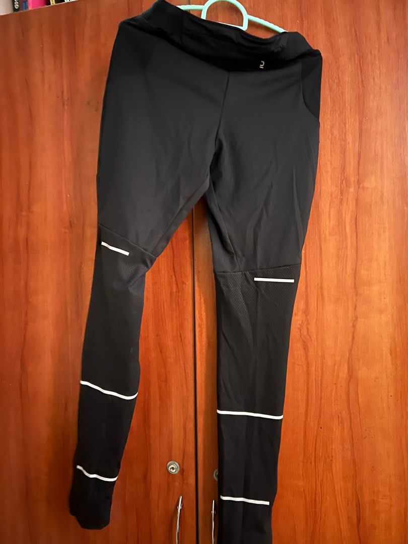 KIPRUN DRY MEN'S RUNNING TIGHTS - BLACK