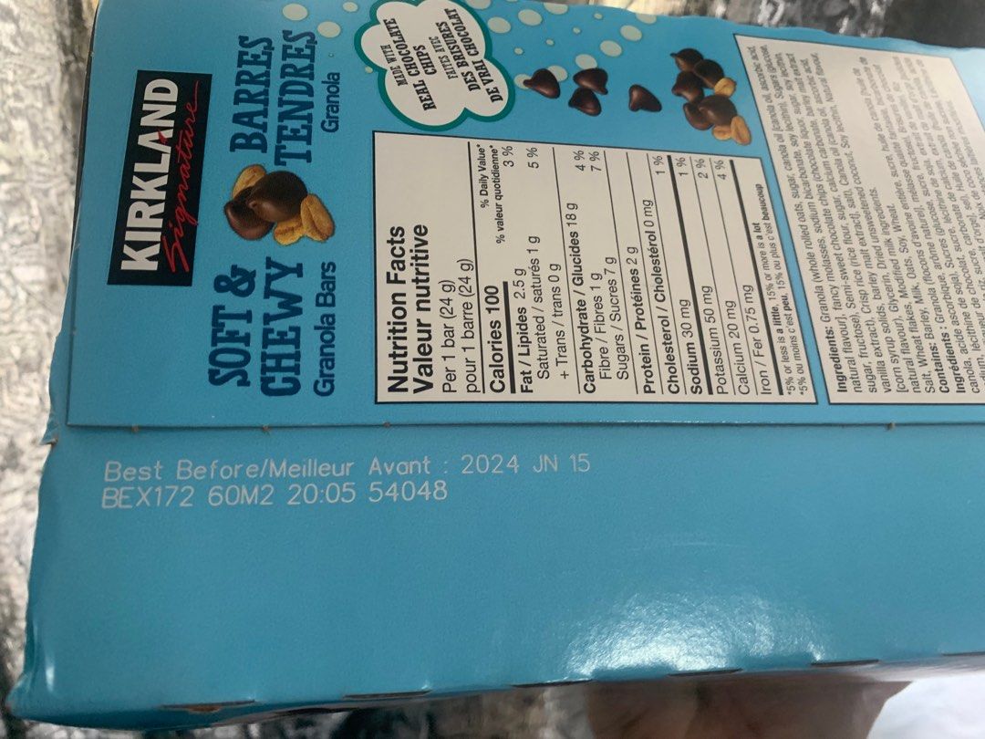 KIRKLAND SOFT&CHEWY granola bars (Category: Health Food, Drinks & Tonics) located in Cainta. Submitted by kylier27 (Listing ID 1261932141, Image 3). Description: .