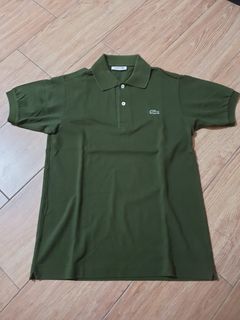 Lacoste Japan polo shirts olive 日本製