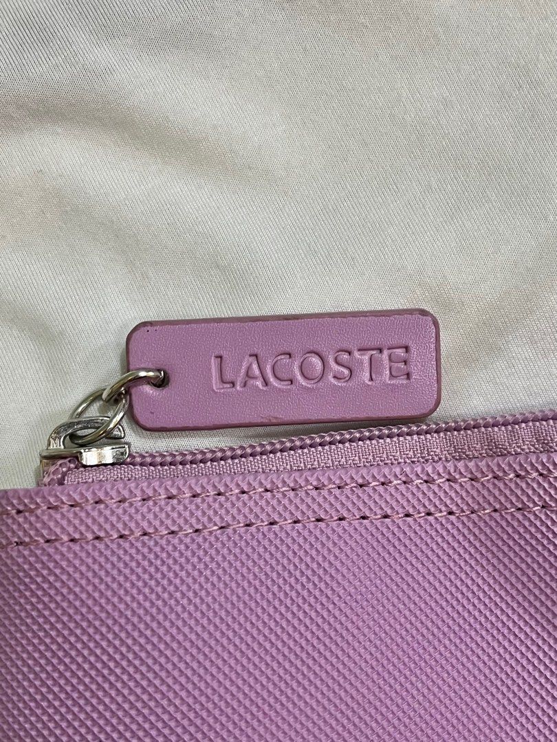 Lacoste Lilac Concept Vertical Zip Tote Bag Women s Fashion Bags