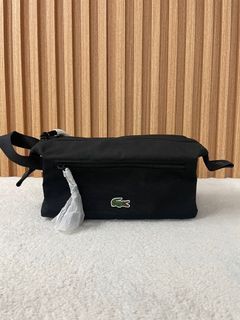 Lacoste Unisex Zippered Toiletry Bag