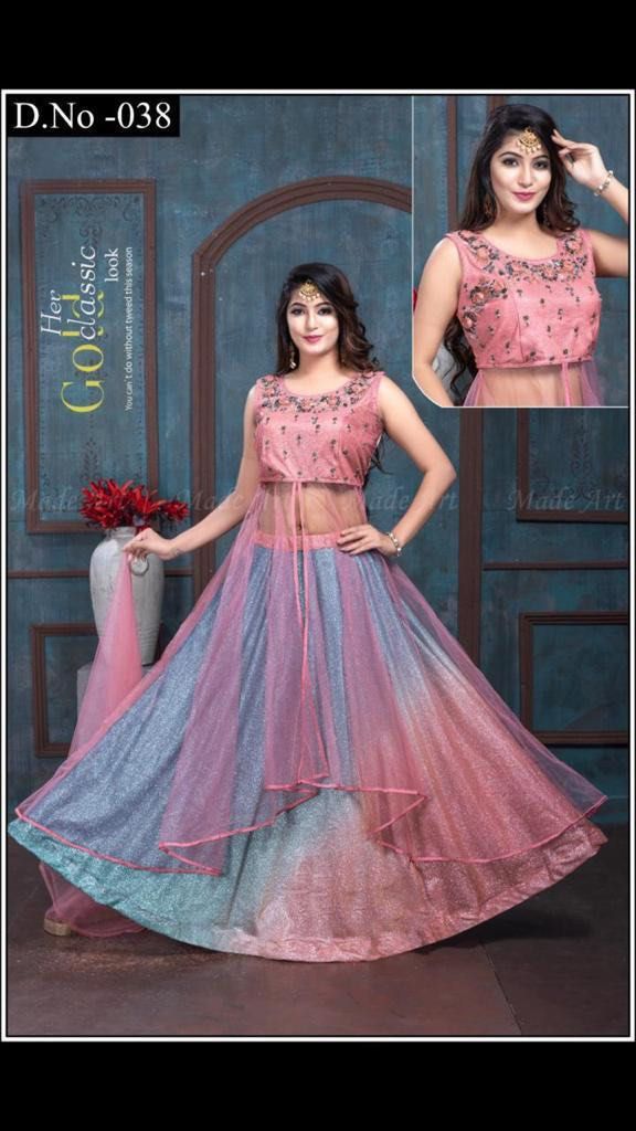 Brand new,Semi stitched, Womens printed Lehenga Choli set with Dupatte -  Women - 1762348645