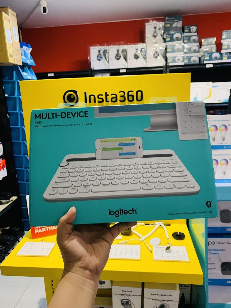 Logitech K480 Bluetooth Multi-Device Keyboard (White) (Category: Computer Keyboard) located in Makati City. Submitted by techubstoreandaccessories (Listing ID 1261851880, Image 1). Description: Logitech K480 Bluetooth Multi-Device Keyboard (White) On Hand Ready to Ship/Pick-Up‼️ DETAILS: ✅Actual Picture Posted. ✅BRAND NEW & ORIGINAL. ✅7 Days Replacement for Factory Defects and 1year Limited Warranty. (Terms and conditions apply). ✅With Sales Invo