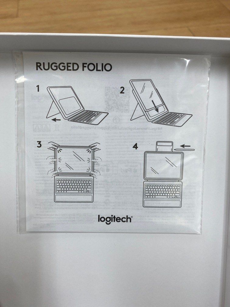Logitech Rugged Folio Keyboard Case, Computers & Tech, Parts ...