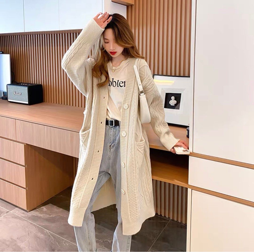 Cream cardigan jacket Clearance