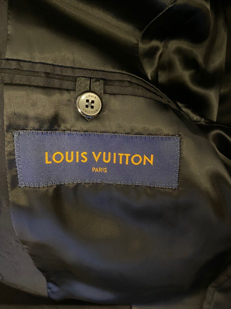 Louis Vuitton Embossed Monogram Single-Breasted Jacket