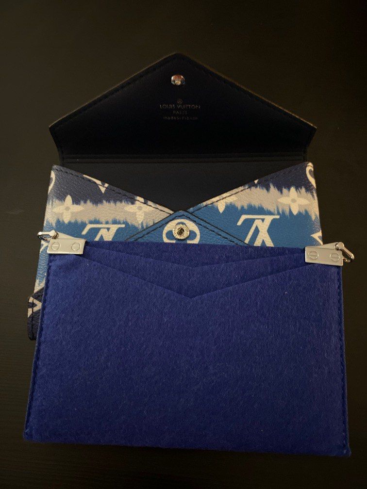 LOUIS VUITTON Monogram LV Pop Kirigami Necklace Blue 838174