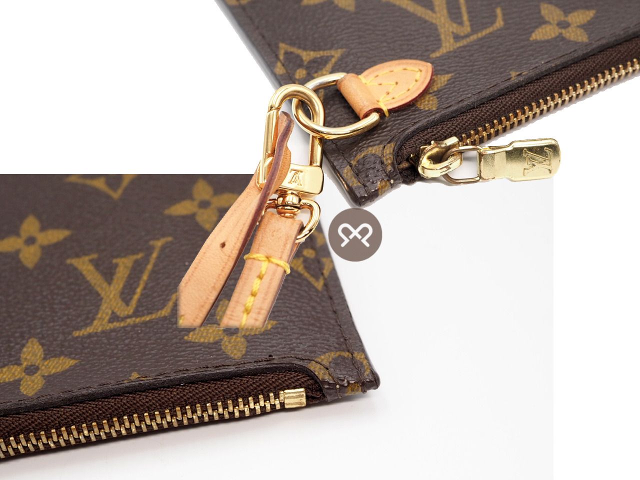 Louis Vuitton Monogram M40995 Neverfull MM Shopping Bag with Pouch (CA0154)