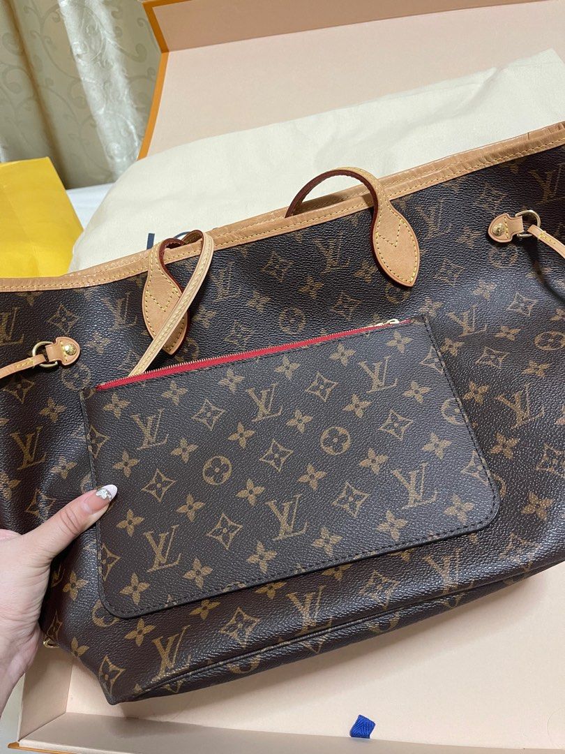 Louis Vuitton Monogram Canvas Neverfull MM with Cherry Lining M41177