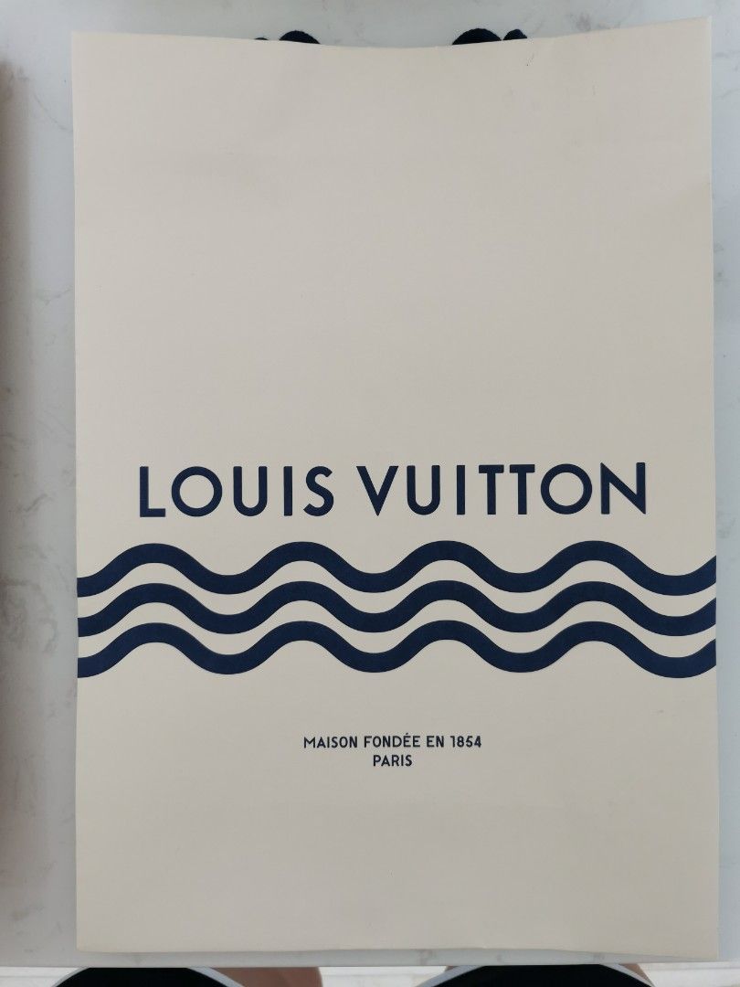 Louis Vuitton, Bags, Louis Vuitton Lv Shopping Paper Bag Orange Blue  Christmas Limited Rare Holiday