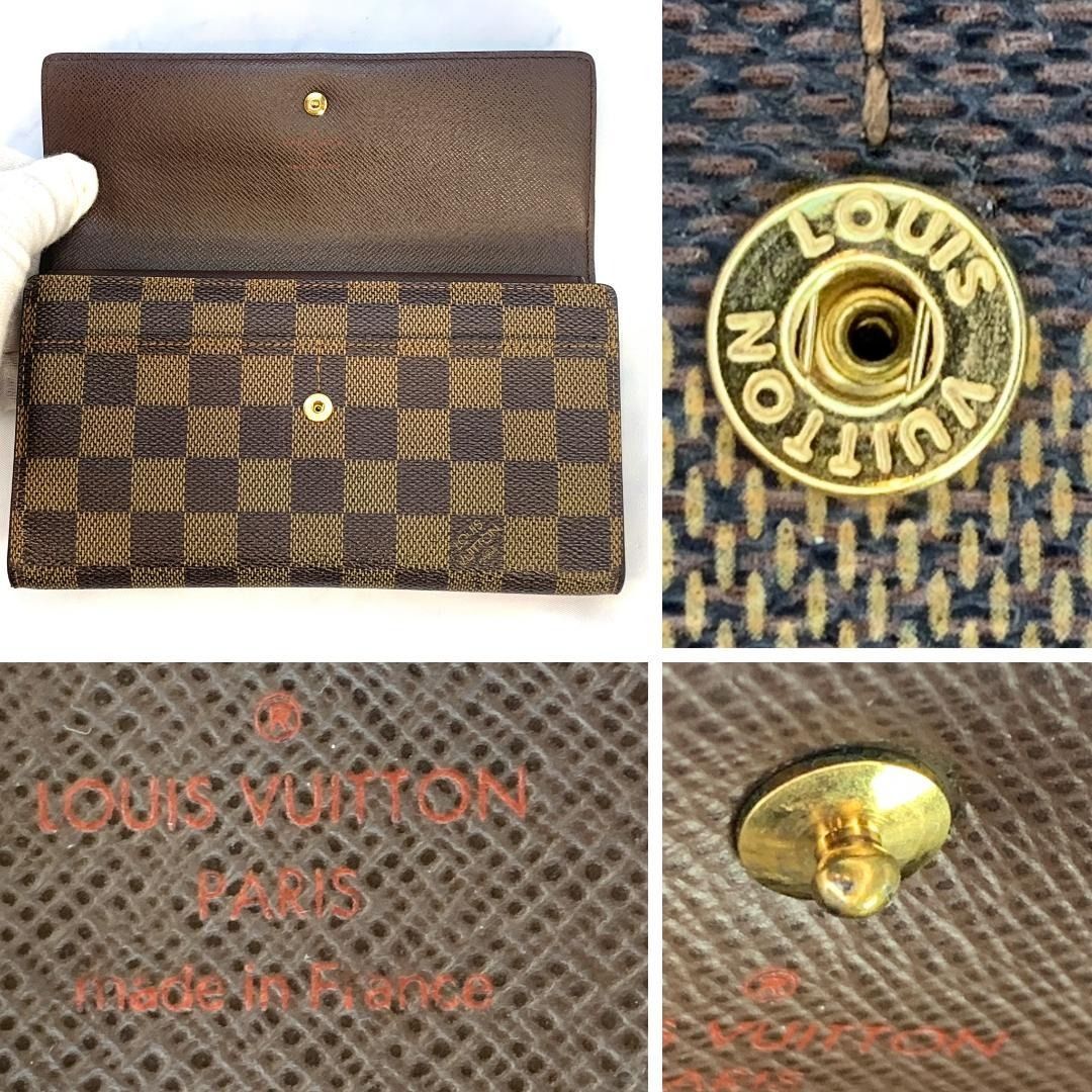 LV Wallet Trifold Wallet Mono Damier With Removable Card Holder Coin Purse
