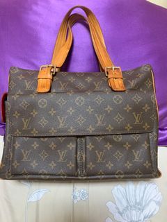 LOUIS VUITTON Pouch M40995 Neverfull pouch Monogram canvas Brown unisex Used