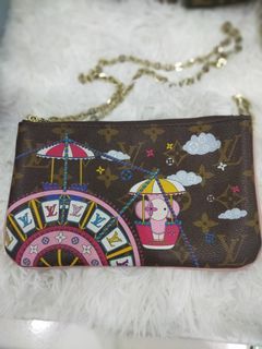 Louis Vuitton Limited Ed Christmas Animation Round Coin Purse 2021 Vivienne