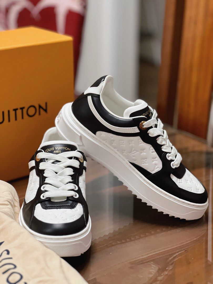LV Black and White Sneakers Price Negotiable (Category: Sneakers) located in Rizal. Submitted by clumsydeclutters (Listing ID 1261891424, Image 3). Description: LV shoes used only once. Like brand new. With dust bag and box. Price negotiable.
