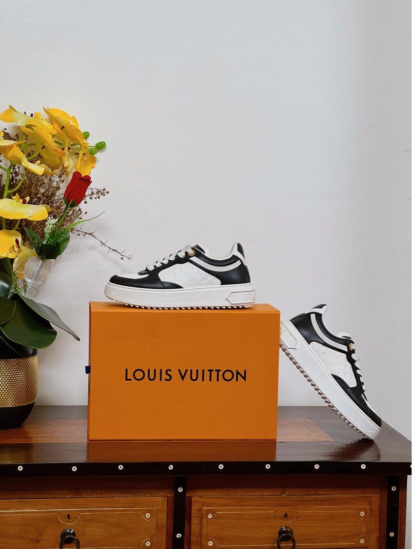LV Black and White Sneakers Price Negotiable (Category: Sneakers) located in Rizal. Submitted by clumsydeclutters (Listing ID 1261891424, Image 2). Description: LV shoes used only once. Like brand new. With dust bag and box. Price negotiable.