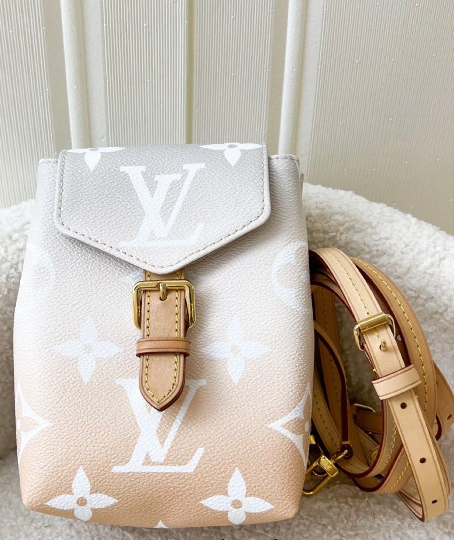LOUIS VUITTON Monogram Giant By The Pool Tiny Backpack Brume 1135152