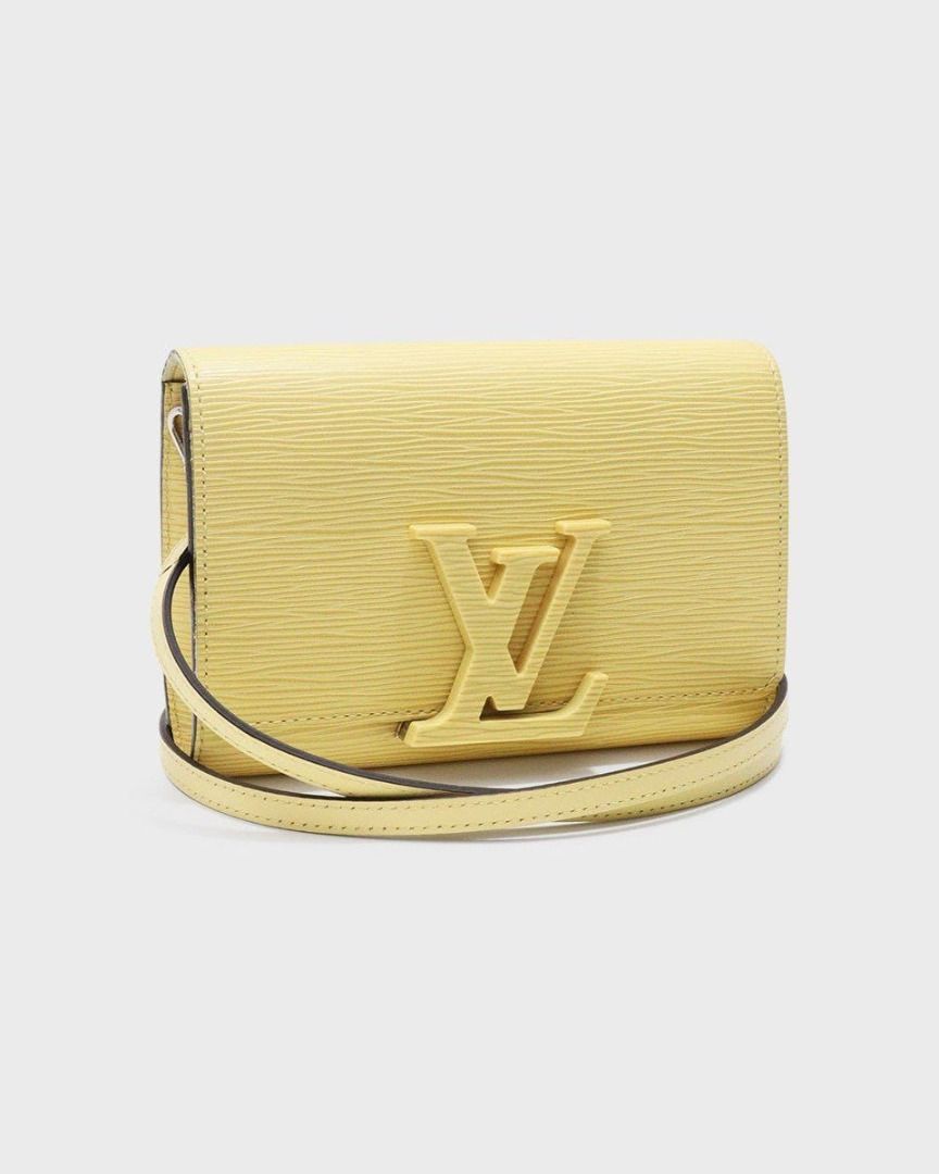 LV Yellow Epi Leather Louise PM Shoulder Bag db & strap sz 19.5 x14 cm,  Barang Mewah, Tas & Dompet di Carousell