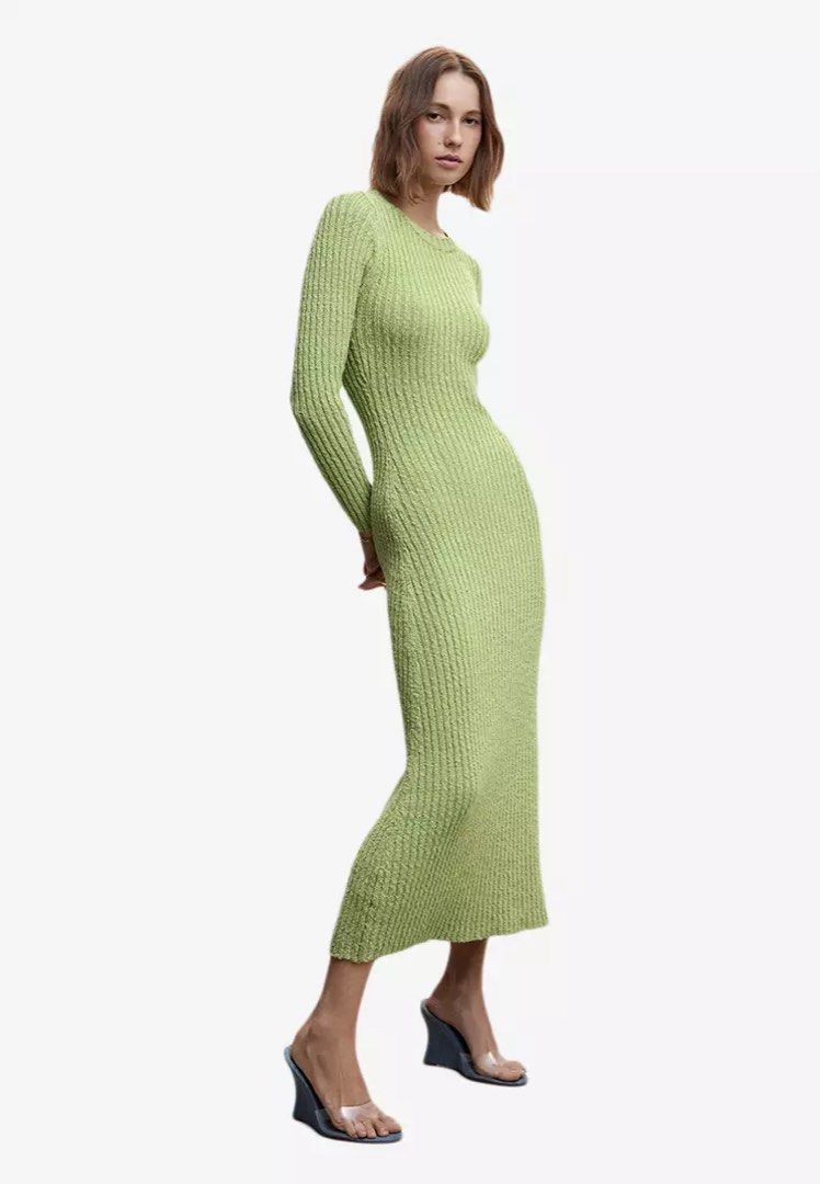 Mango knit long dress best sale