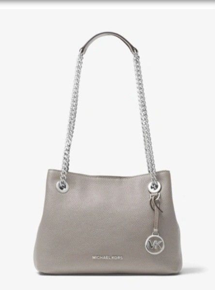 Michael kors pearl grey crossbody bag sale