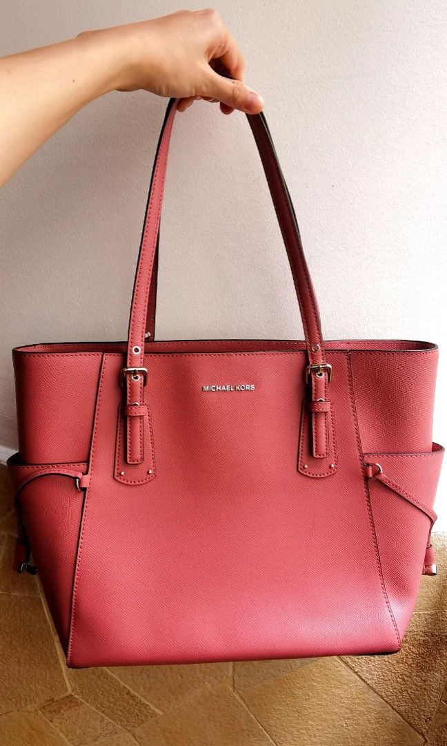 Voyager east west crossgrain leather tote new arrivals