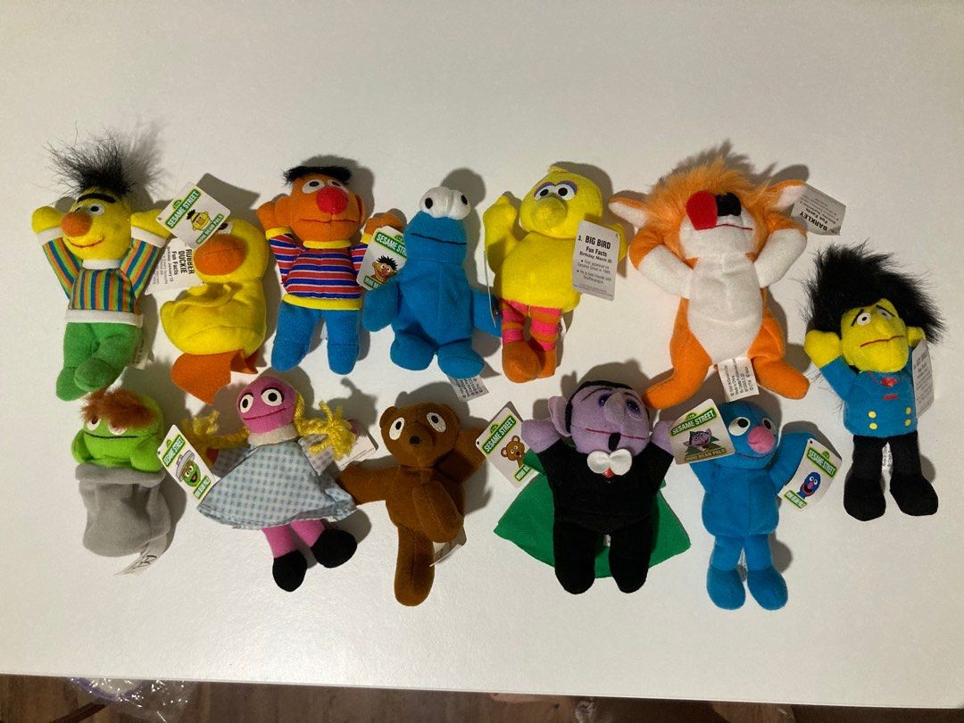 Mini sesame streets stuff plush toys